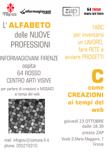 L'Alfabeto delle nuove Professioni @ Sala conferenze di ZAP - Zona Aromatica Protetta | Florence | Tuscany | Italy