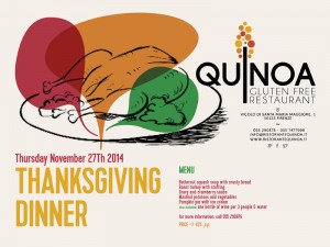 THANKSGIVING DINNER al Quinoa @ Quinoa Resturant | Firenze | Toscana | Italy
