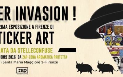 Sticker invasion! La prima mostra di Stelleconfuse